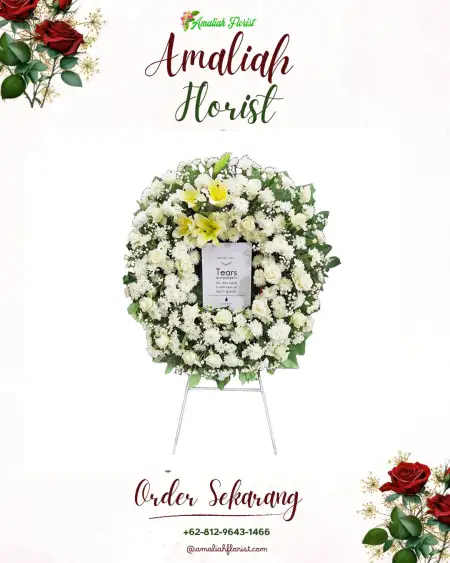 Krans Bunga Duka Basilam Baru